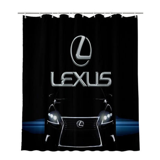 Car Lexus Bathroom Shower Curtain Fabric Waterproof