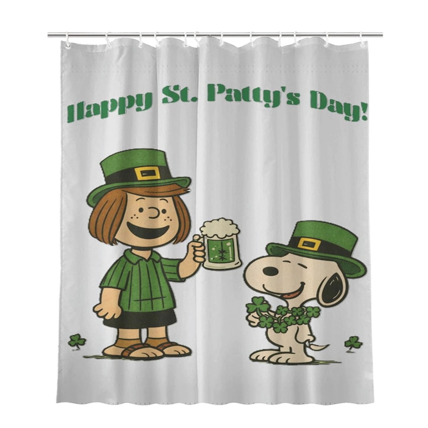 Charlie Brown St Bathroom Shower Curtain Fabric Waterproof | 66 X 72 Inch