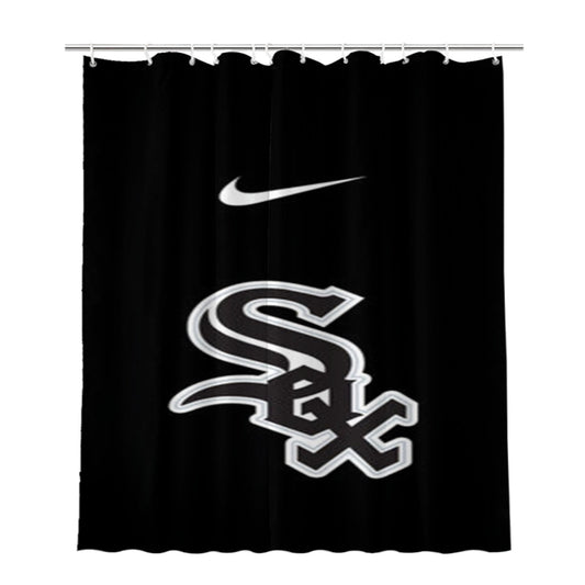 Chicago White Sox Nike Bathroom Shower Curtain Fabric Waterproof
