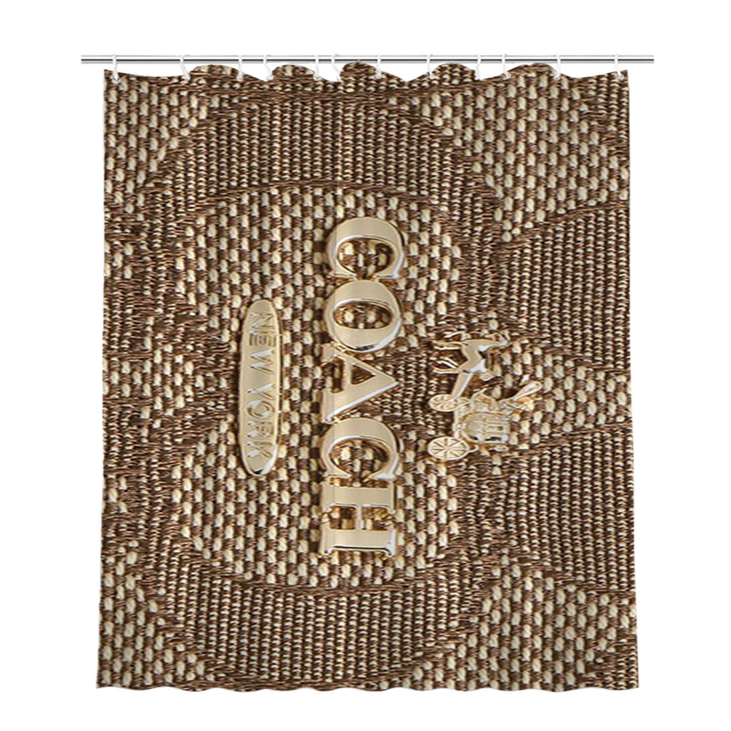 Coach Wallet 2 Bathroom Shower Curtain Fabric Waterproof | 66 X 72 Inch