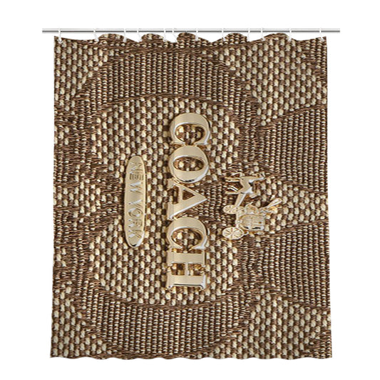Coach Wallet 2 Bathroom Shower Curtain Fabric Waterproof