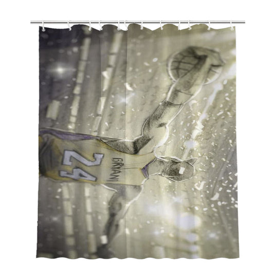 Dear Basketball Kobe Photos Bathroom Shower Curtain Fabric Waterproof