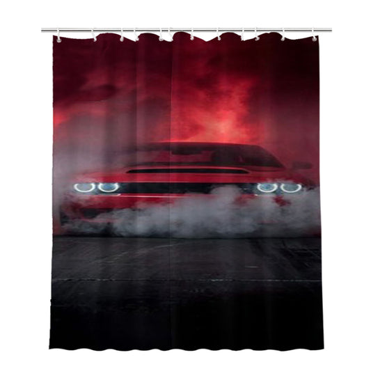 Dodge Demon Bathroom Shower Curtain Fabric Waterproof | 66 X 72 Inch