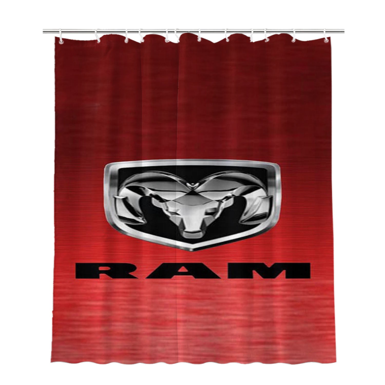 Dodge Ram Bathroom Shower Curtain Fabric Waterproof | 66 X 72 Inch