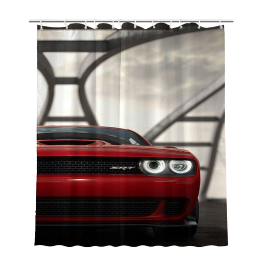 Dodge Srt Bathroom Shower Curtain Fabric Waterproof | 66 X 72 Inch