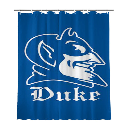 Duke Basic Logo With Old English Lettering Bathroom Shower Curtain Fabric Waterproof | 66 X 72 Inch