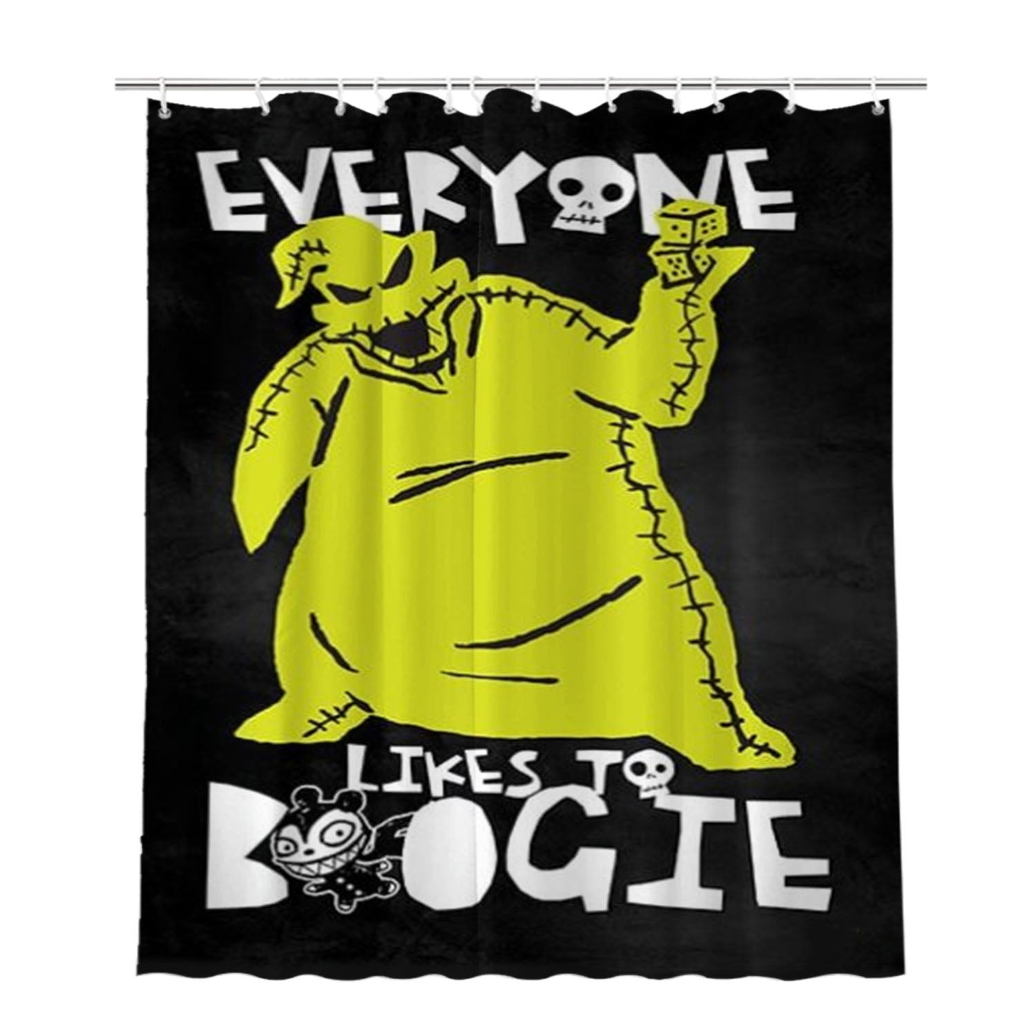Everyone Likes To Boogie Bathroom Shower Curtain Fabric Waterproof | 66 X 72 Inch