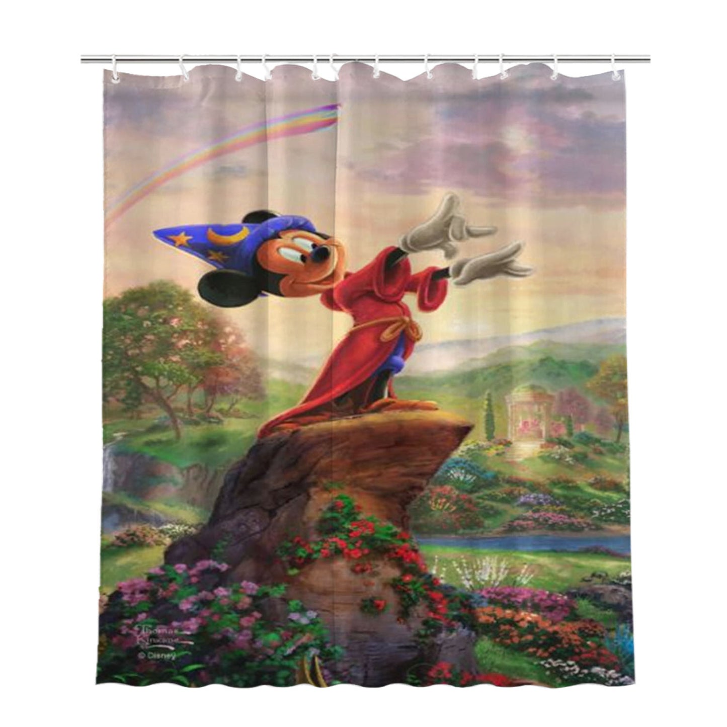 Fantasia Bathroom Shower Curtain Fabric Waterproof | 66 X 72 Inch