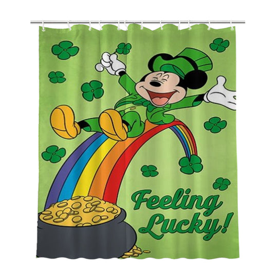 Personalized Feeling Lucky St Shower Curtain Farmhouse Bathroom Decor
