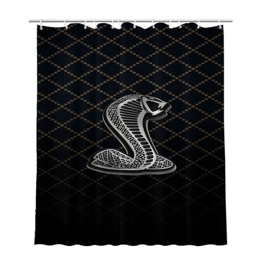 Ford Shelby Cobra Bathroom Shower Curtain Fabric Waterproof