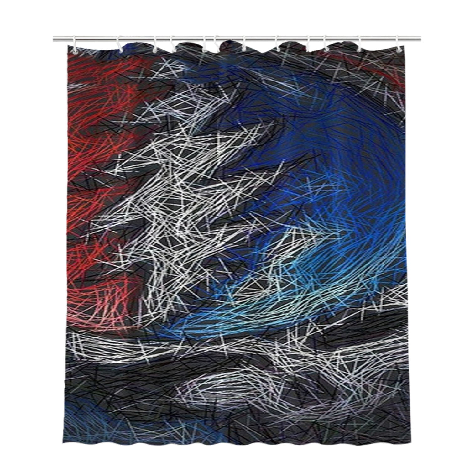 Grateful Dead Artwork Bathroom Shower Curtain Fabric Waterproof | 66 X 72 Inch