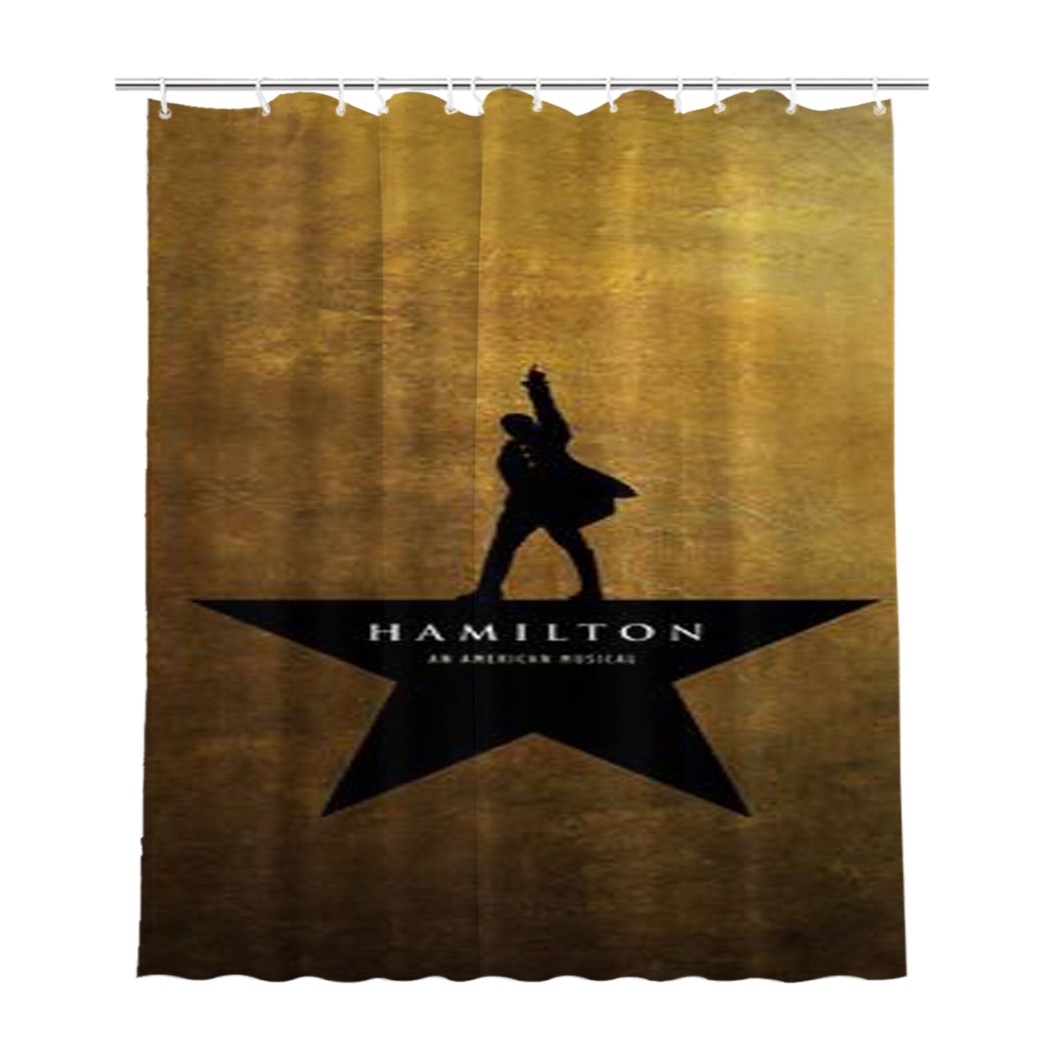 Hamilton Bathroom Shower Curtain Fabric Waterproof | 66 X 72 Inch