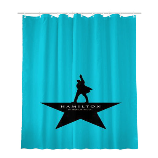 Hamilton Musical Bathroom Shower Curtain Fabric Waterproof