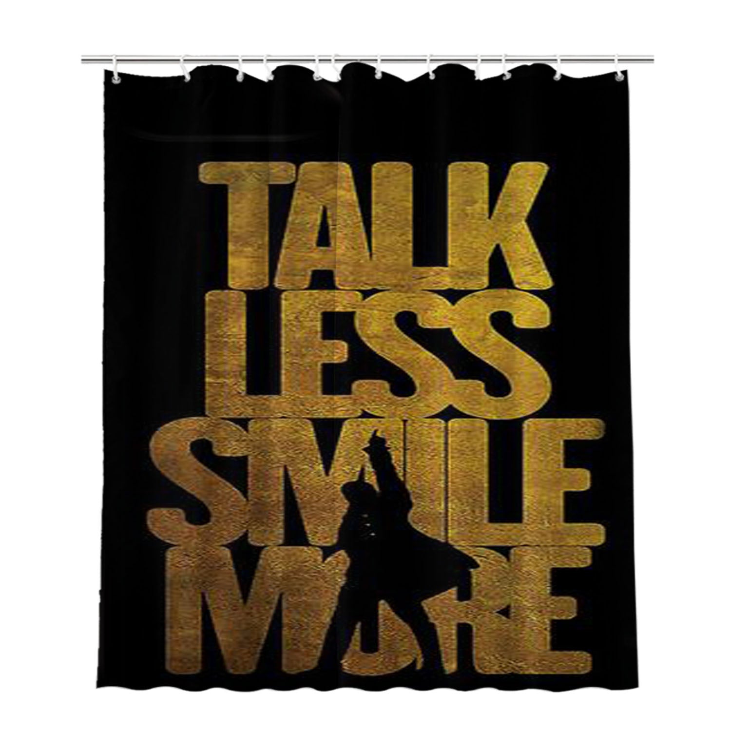 Hamilton Quote Bathroom Shower Curtain Fabric Waterproof | 66 X 72 Inch