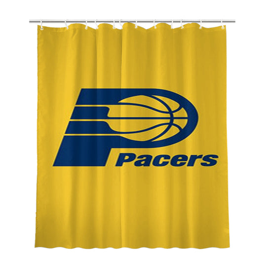 Indiana Pacers Bathroom Shower Curtain Fabric Waterproof | 66 X 72 Inch