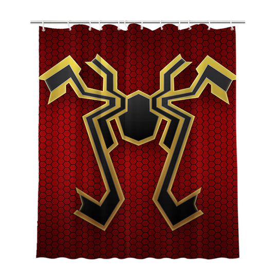 Personalized Iron Spider Shower Curtain Farmhouse Bathroom Decor