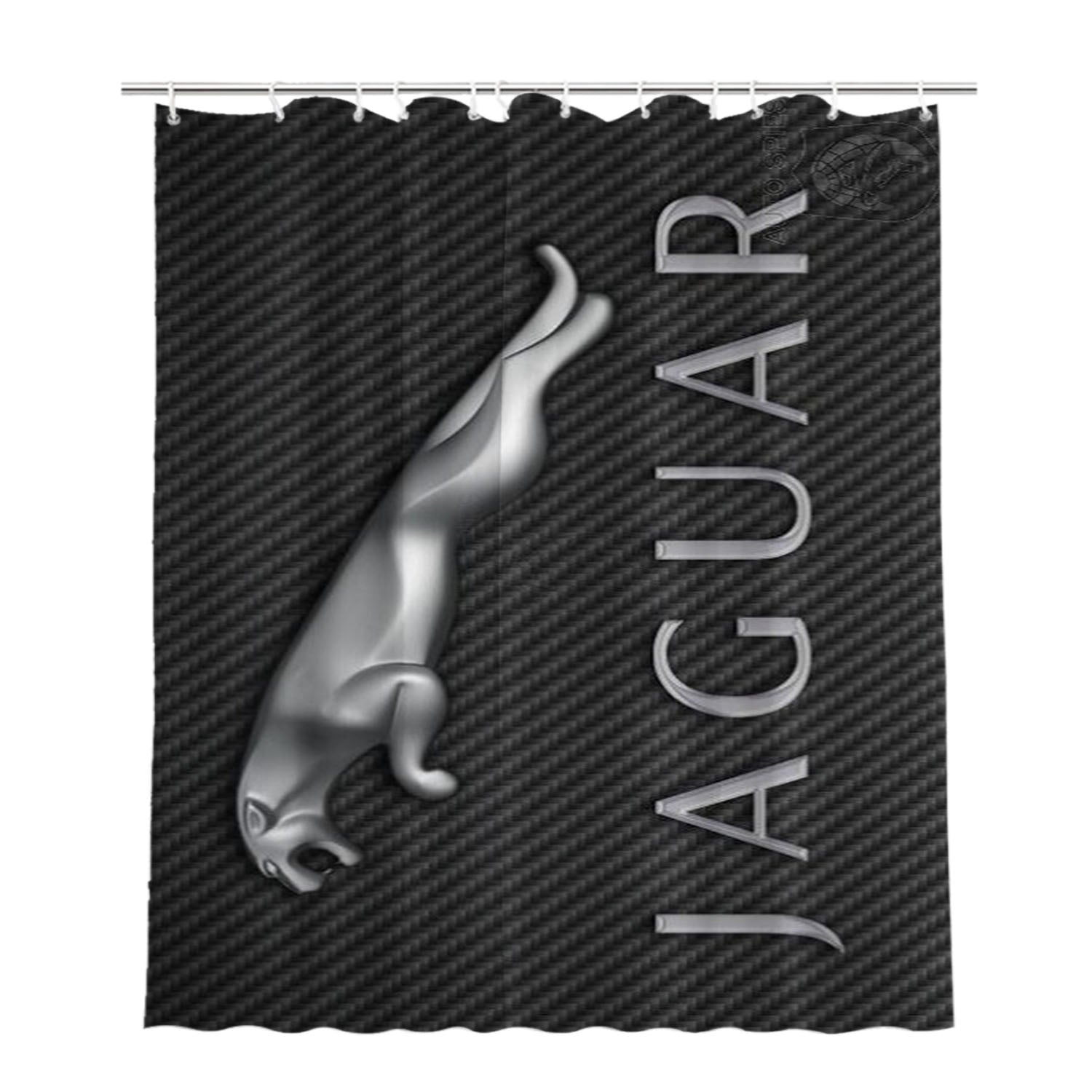 Jaguar Bathroom Shower Curtain Fabric Waterproof | 66 X 72 Inch