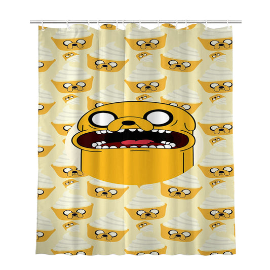 Personalized Jake Cake Pattern Shower Curtain Farmhouse Bathroom Decor