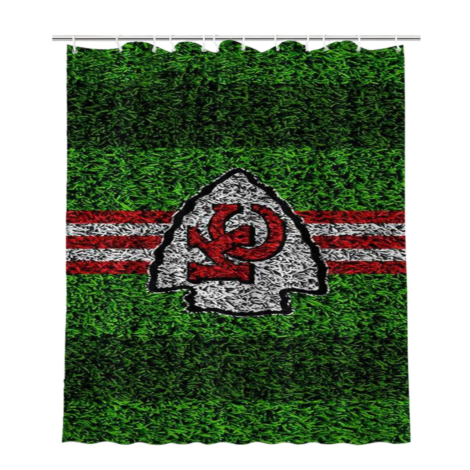 Kansas City Chiefs Symbol Bathroom Shower Curtain Fabric Waterproof | 66 X 72 Inch