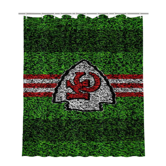 Kansas City Chiefs Symbol Bathroom Shower Curtain Fabric Waterproof
