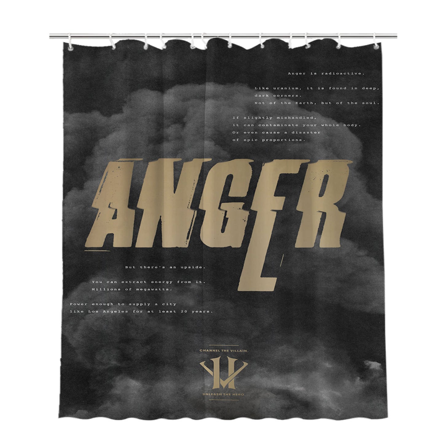 Kobe Bryant Anger Herovillain Bathroom Shower Curtain Fabric Waterproof | 66 X 72 Inch