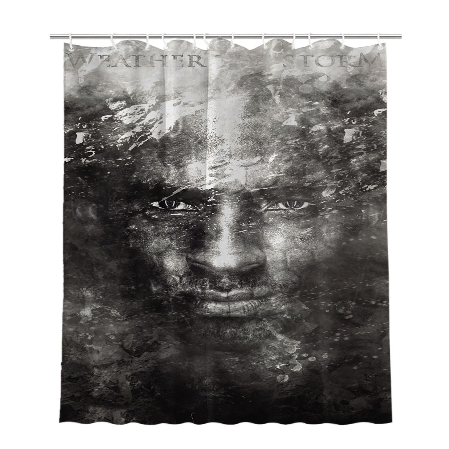 Kobe Bryant Face Bathroom Shower Curtain Fabric Waterproof | 66 X 72 Inch
