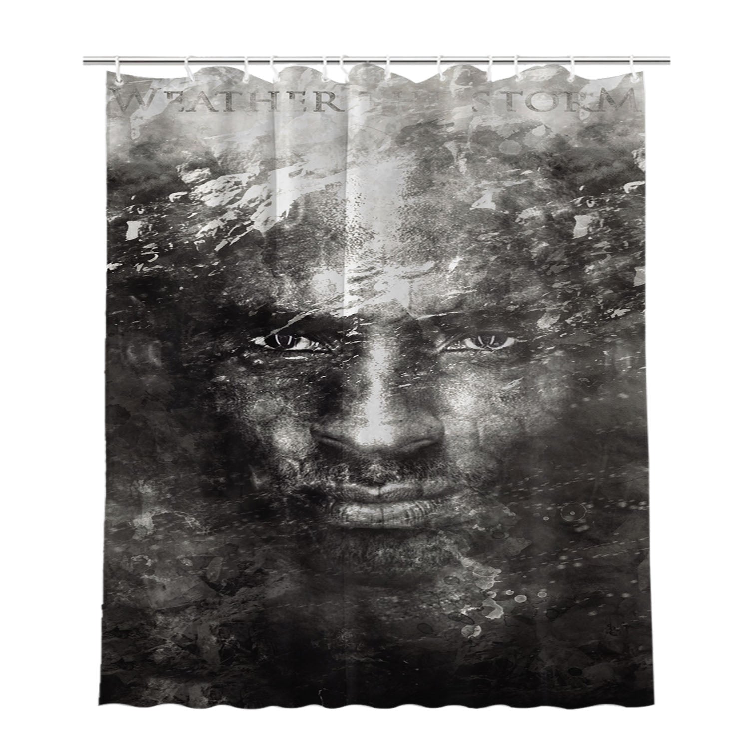 Kobe Bryant Face Bathroom Shower Curtain Fabric Waterproof | 66 X 72 Inch