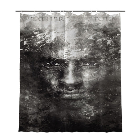 Personalized Kobe Bryant Face Shower Curtain Farmhouse Bathroom Decor