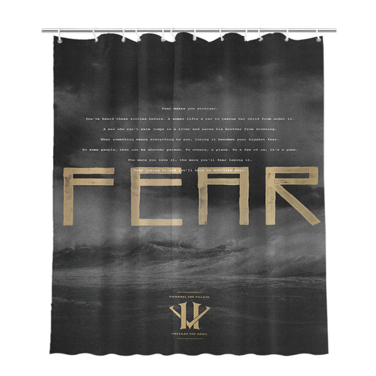 Personalized Kobe Bryant Fear Herovillain Shower Curtain Farmhouse Bathroom Decor
