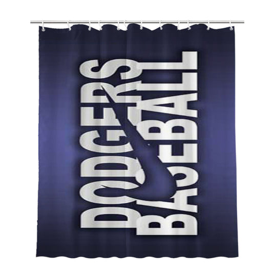 La Dodgers Nike Fade Bathroom Shower Curtain Fabric Waterproof | 66 X 72 Inch