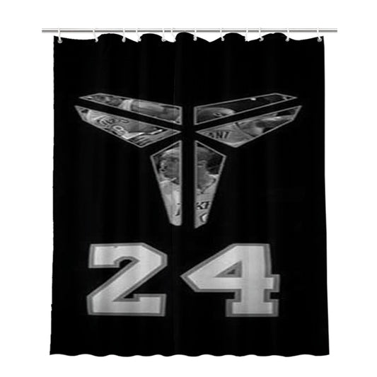 La Lakers Kobe Symbol Bathroom Shower Curtain Fabric Waterproof | 66 X 72 Inch