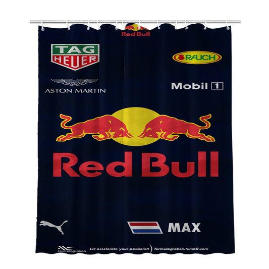 Personalized Lamborghini Bull Logo Aventador Shower Curtain Farmhouse Bathroom Decor