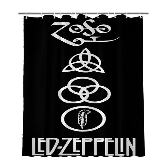Personalized Led Zeppelin 4 Shower Curtain Farmhouse Bathroom Decor