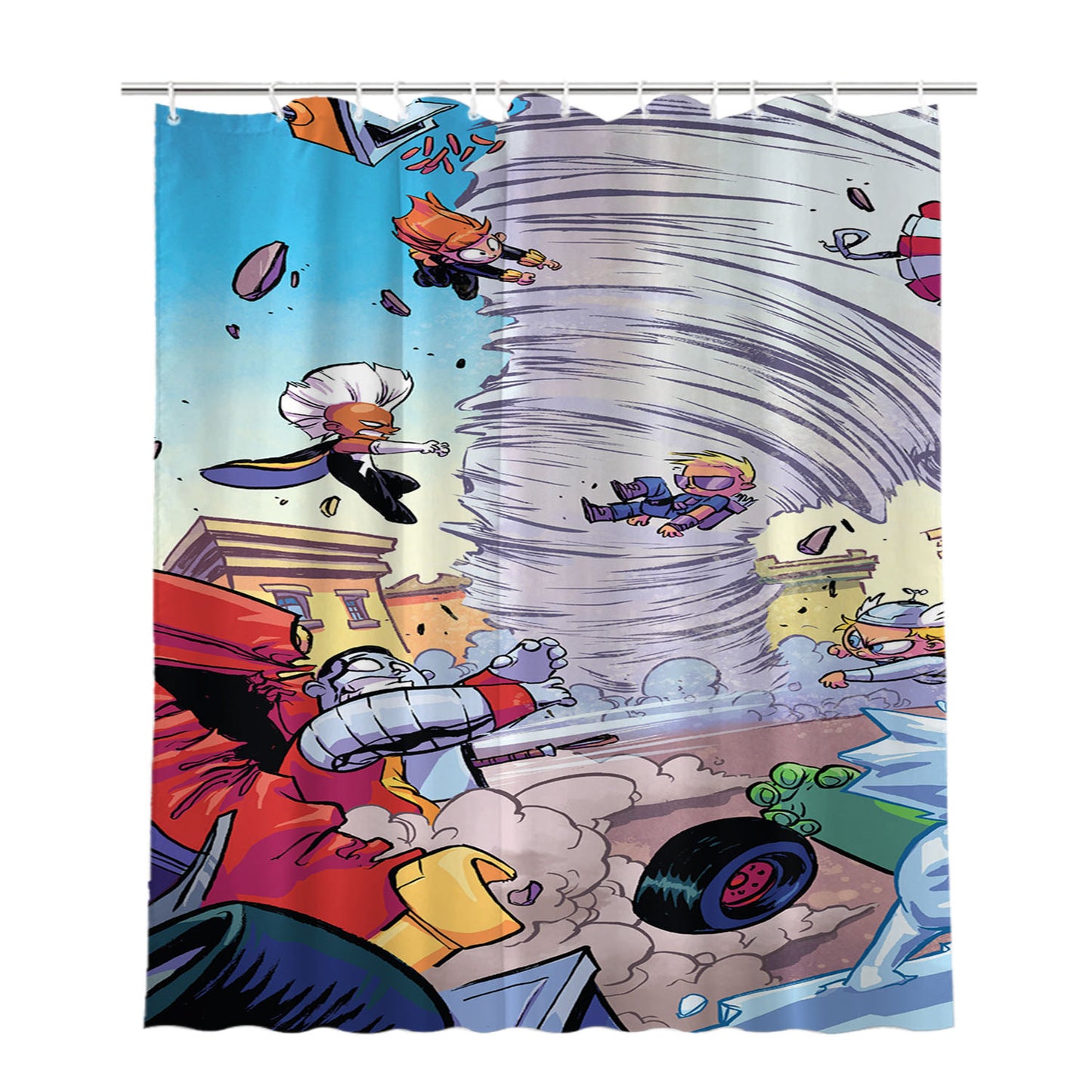 Little Marvel War 3 Bathroom Shower Curtain Fabric Waterproof | 66 X 72 Inch