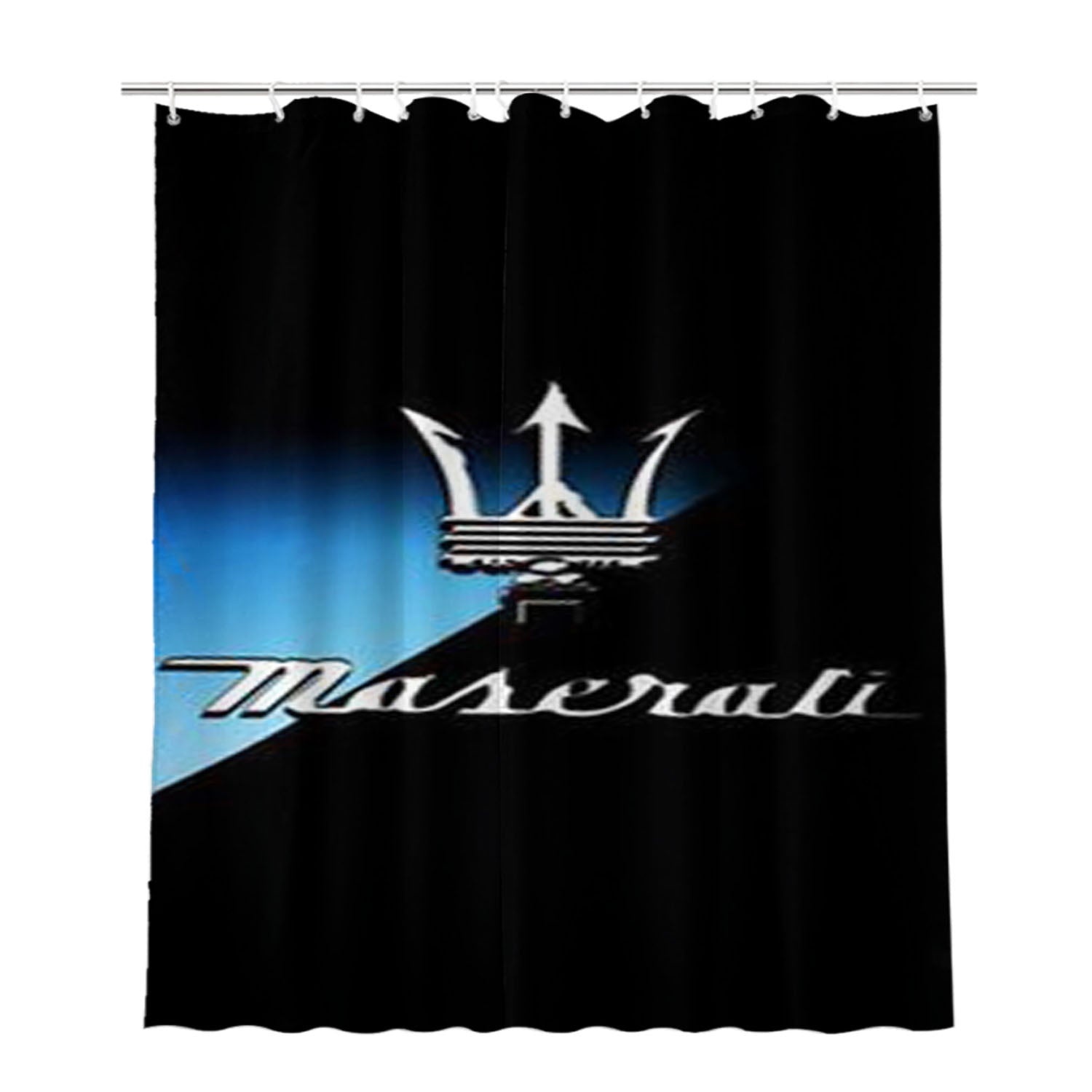 Maserati Italian Luxury Car Bathroom Shower Curtain Fabric Waterproof | 66 X 72 Inch