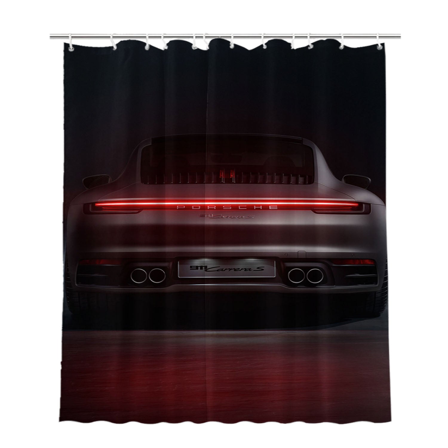 Porsche 911 Carrera S 2019 4K 2 Bathroom Shower Curtain Fabric Waterproof | 66 X 72 Inch