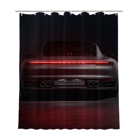 Porsche 911 Carrera S 2019 4K 2 Bathroom Shower Curtain Fabric Waterproof | 66 X 72 Inch