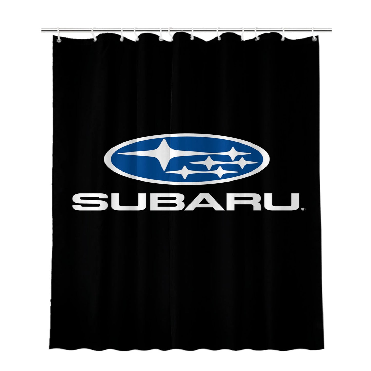 Subaru Logo Vector Bathroom Shower Curtain Fabric Waterproof | 66 X 72 Inch