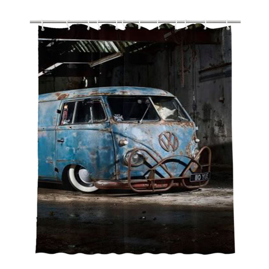 Personalized Volkswagen Classic Car 3 Shower Curtain Farmhouse Bathroom Decor