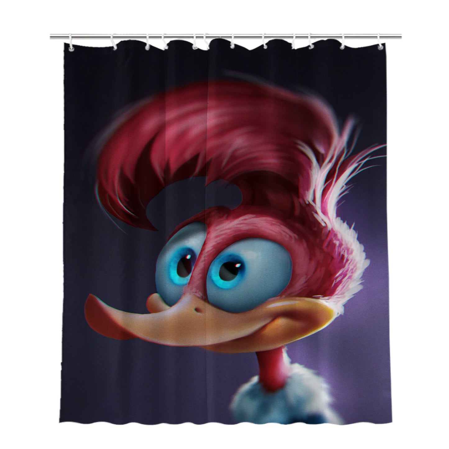 Woody Woodpecker Art Bathroom Shower Curtain Fabric Waterproof | 66 X 72 Inch