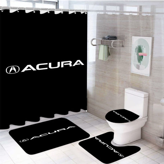 Acura Logo Cars 4Pcs Bathroom Set Shower Curtain