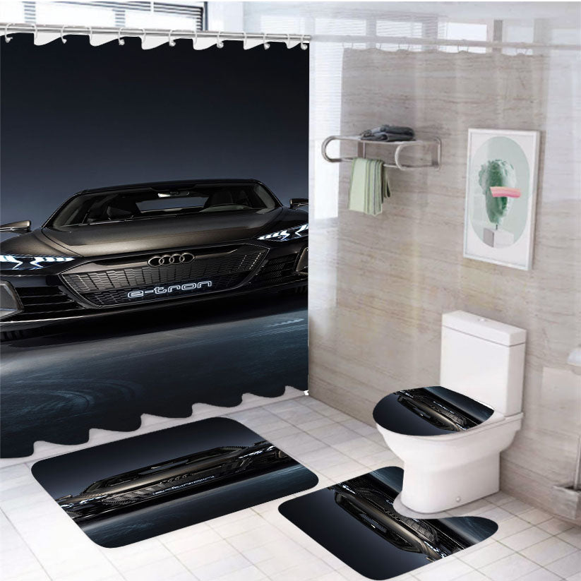 Audi E Tron Gt Concept 019 4K 4Pcs Bathroom Set Shower Curtain