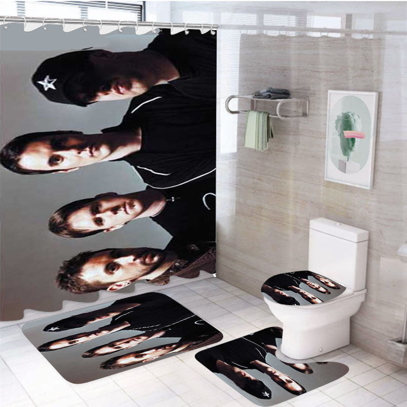 Breaking Benjamin Group 4Pcs Bathroom Set Shower Curtain