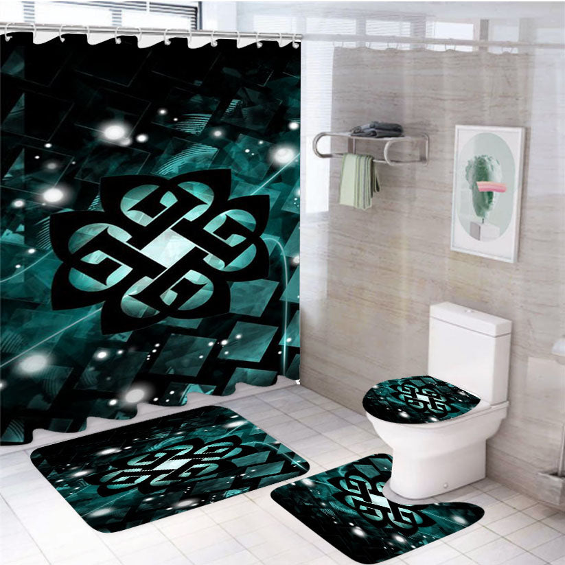 Breaking Benjamin Logo 4Pcs Bathroom Set Shower Curtain