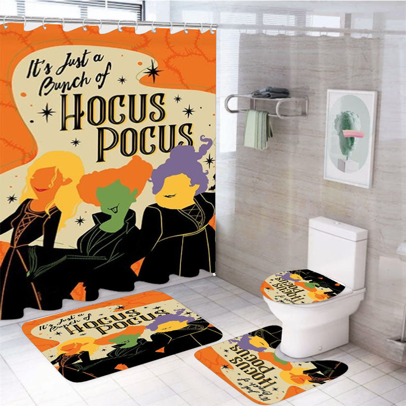 Bunch Of Hocus Pocus 4Pcs Bathroom Set Shower Curtain