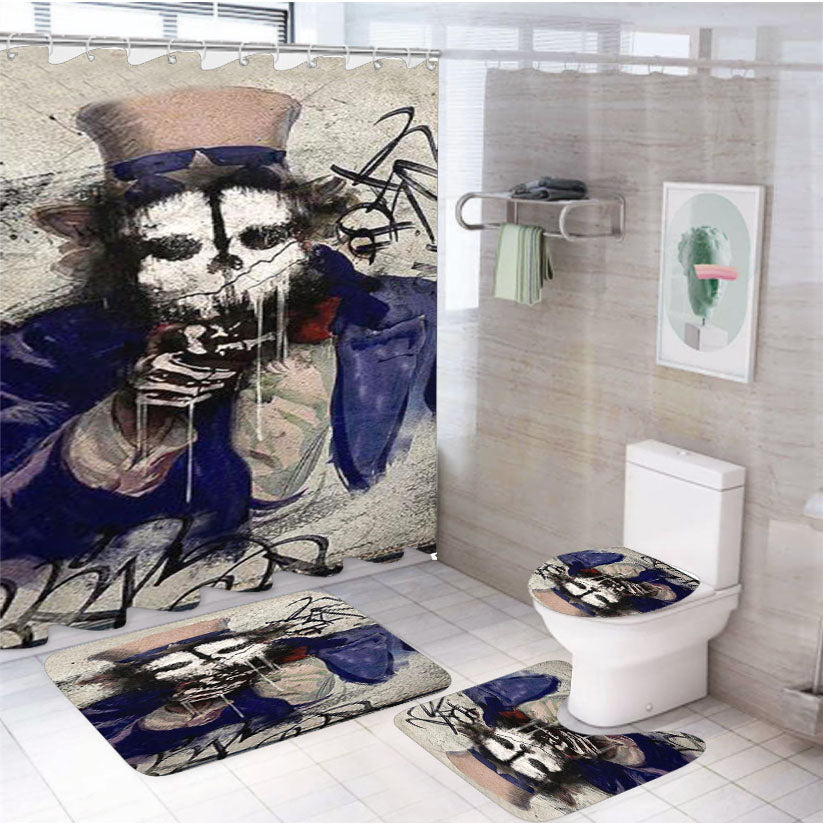 Call Of Duty Ghosts Wants You! 4Pcs Bathroom Set Shower Curtain