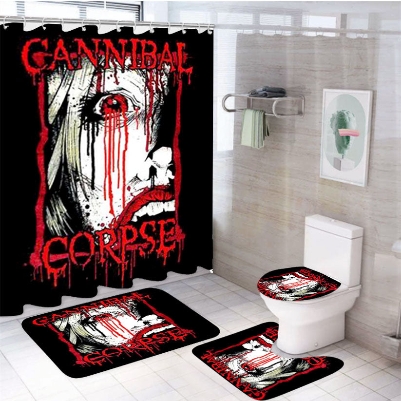 Cannibal Corpse 4Pcs Bathroom Set Shower Curtain
