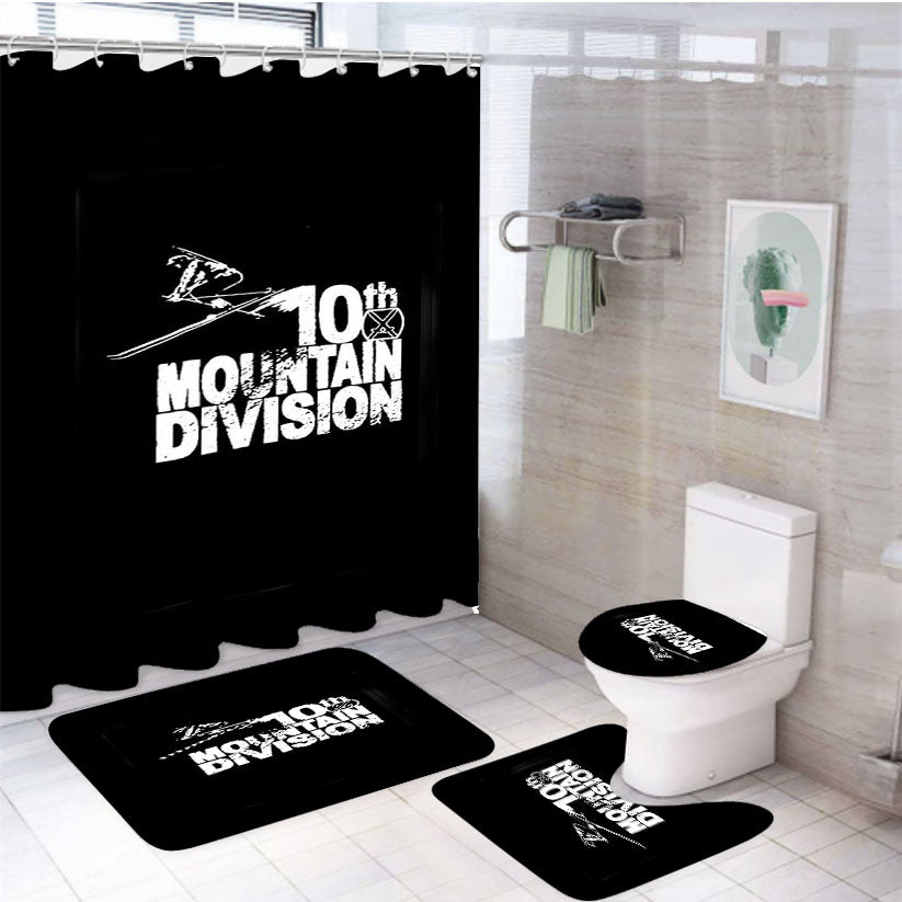 Colorado Ski History 10Th Mountain Division World War 4Pcs Bathroom Set Shower Curtain