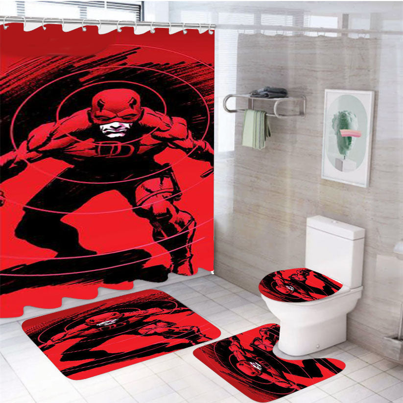 Daredevil Redux 4Pcs Bathroom Set Shower Curtain