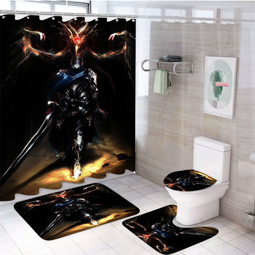 Dark Souls Artorias 4Pcs Bathroom Set Shower Curtain